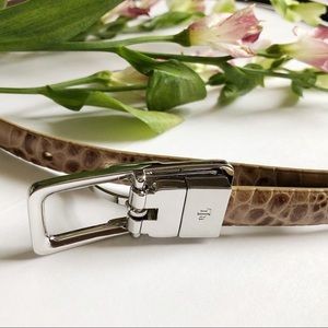 Ralph Lauren skinny animal print belt